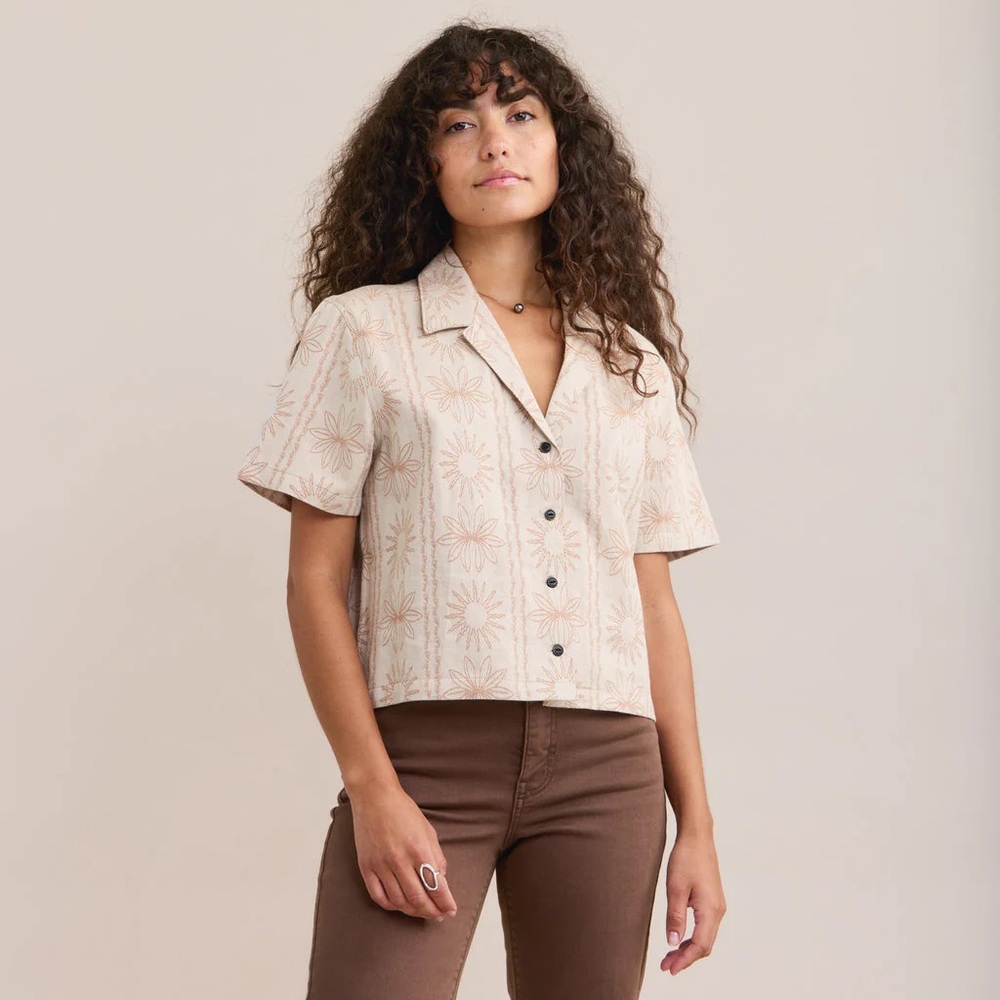 Roark Idle Jacquard Short Sleeve Button Up